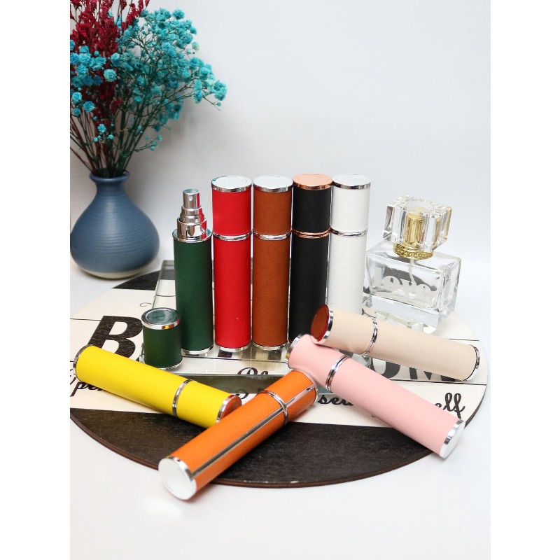 Luxury Skincare Bottles - Lüks Deri Kaplı 10ml Cam Parfüm