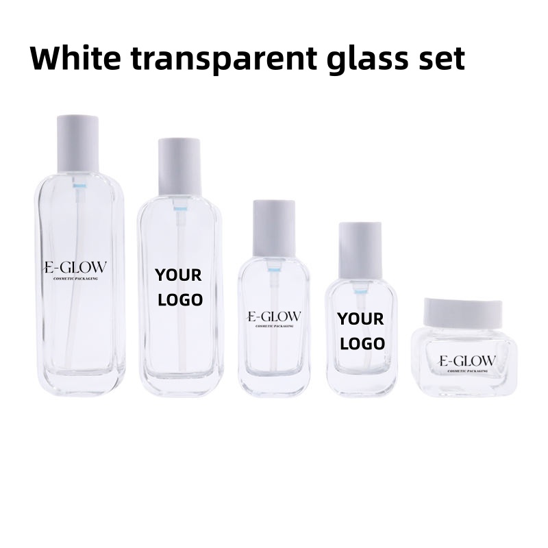 Luxury Skincare Bottles - [Logo Özelleştirme] 1 Adet Lüks Şeffaf