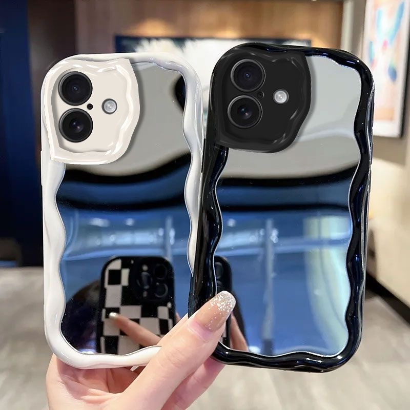 Luxury Skincare Accessories - Lüks Makyaj Aynalı Telefon Kılıfı iPhone
