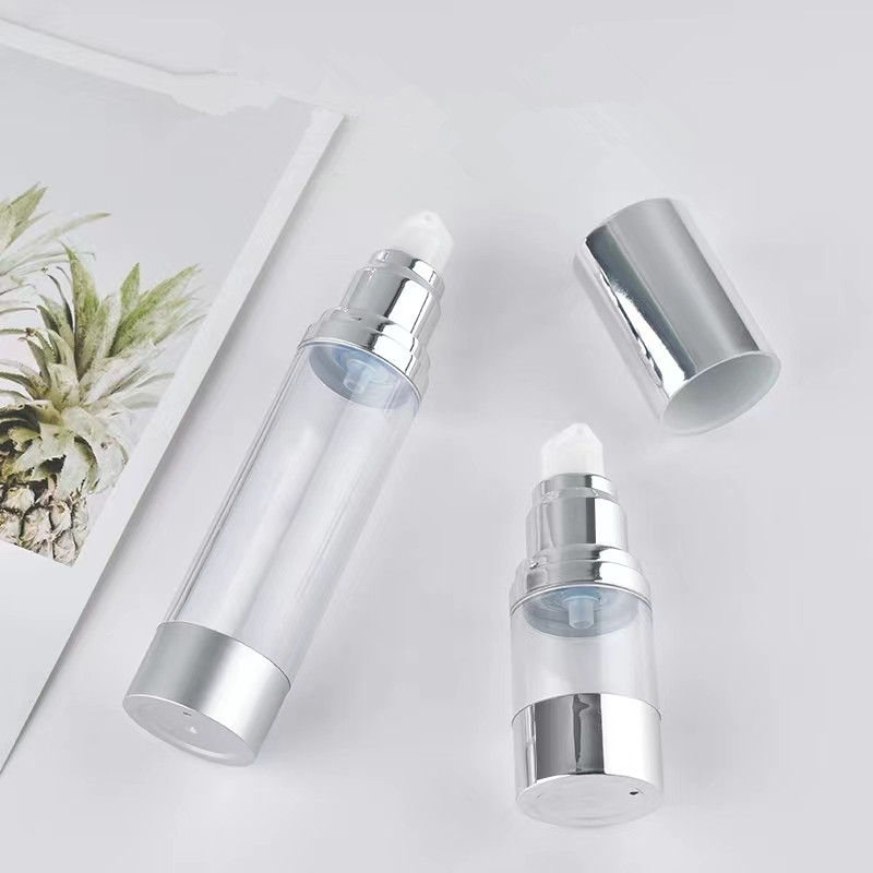 Parlak/Mat Gümüş Vakum Şişe Po - Luxury Skincare Bottles incelemesi ve fiyatı