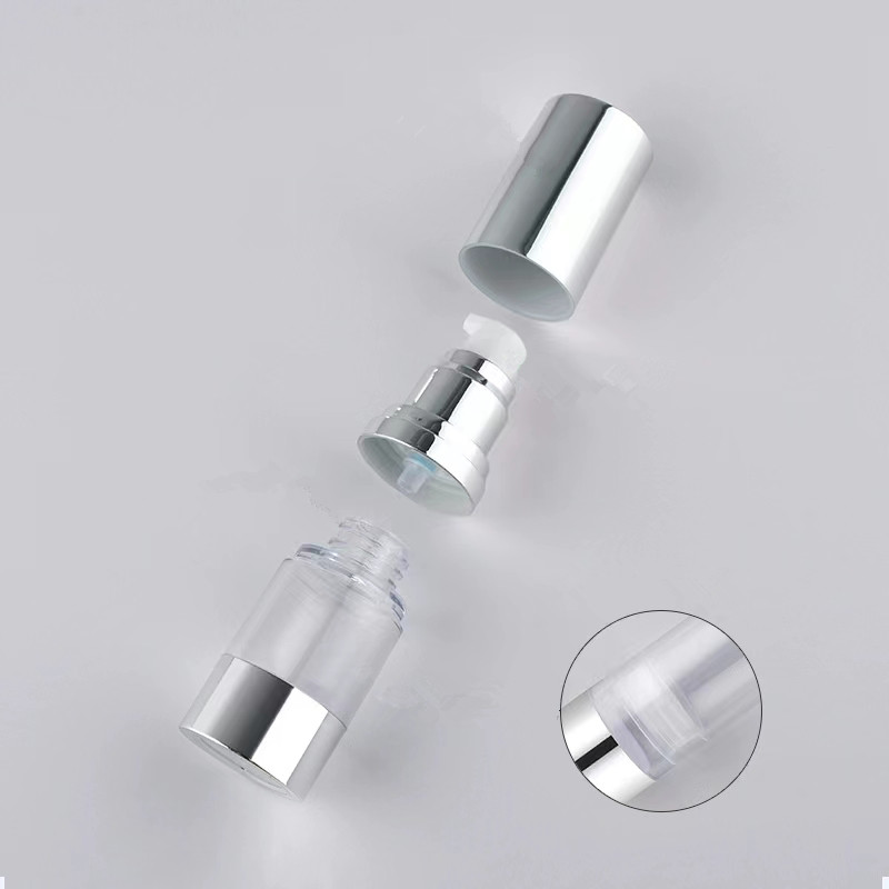 Parlak/Mat Gümüş Vakum Şişe Po - Luxury Skincare Bottles incelemesi ve fiyatı