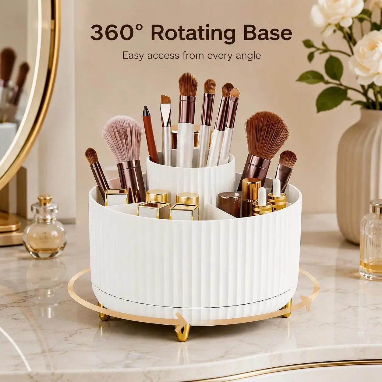 360 Derece Dönen Makyaj Düzenl - Luxury Skincare Display incelemesi ve fiyatı