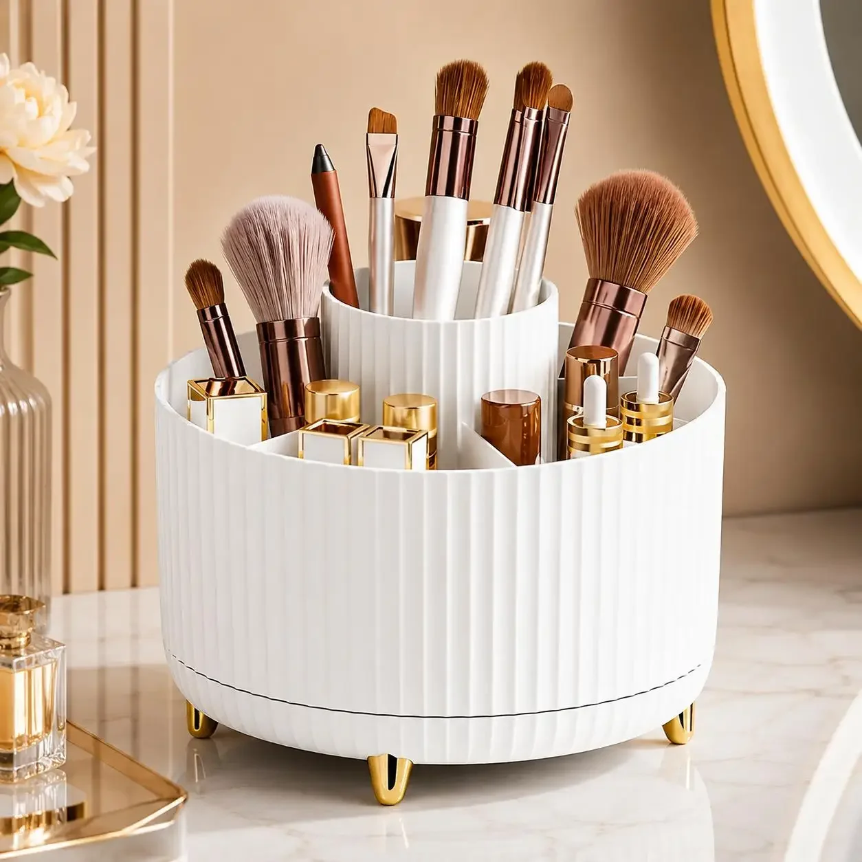 360 Derece Dönen Makyaj Düzenl - Luxury Skincare Display incelemesi ve fiyatı